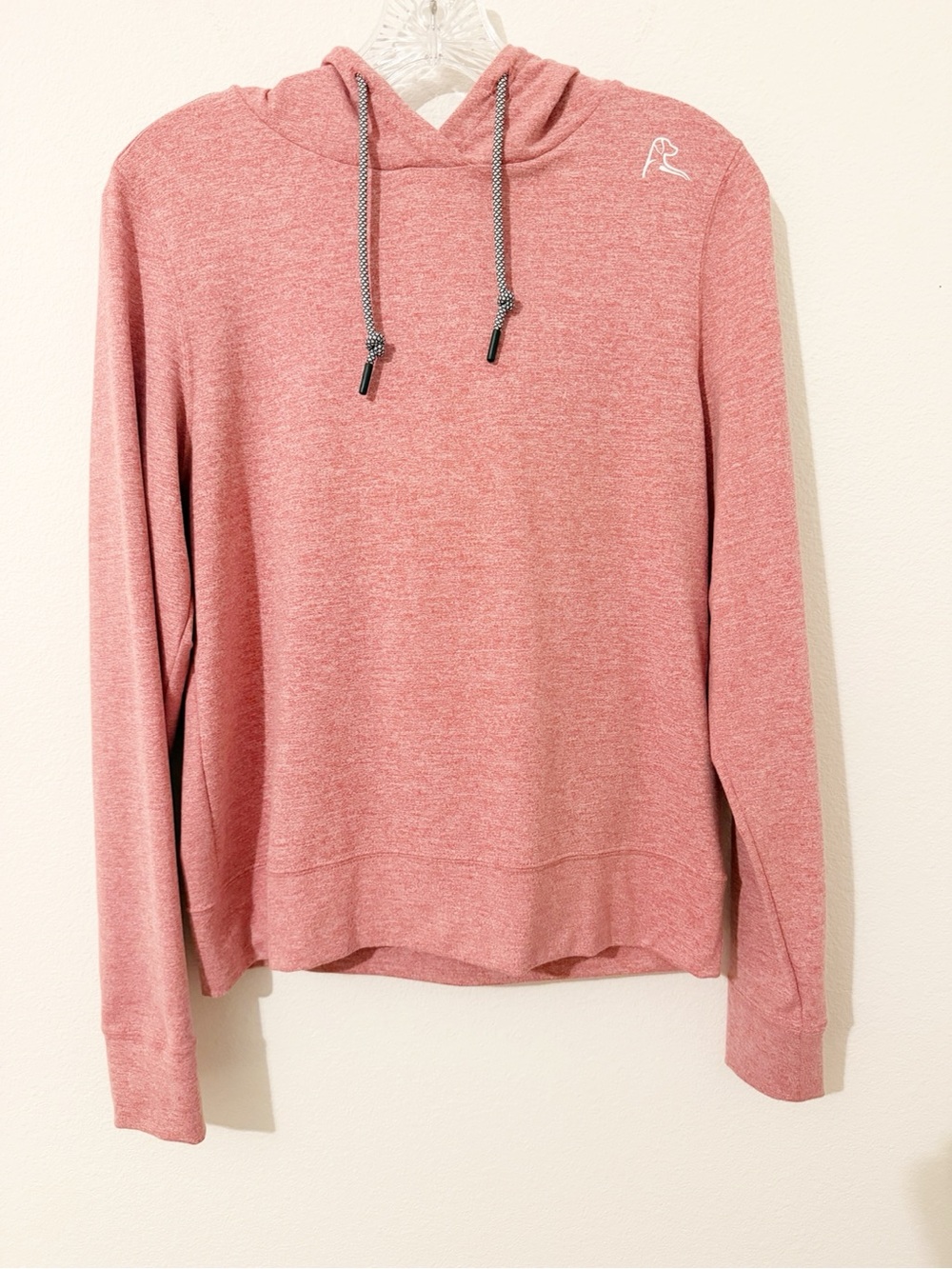 Rhoback Tempo Women’s Heathered Red Rose Pullover Hooded Top Size Small S